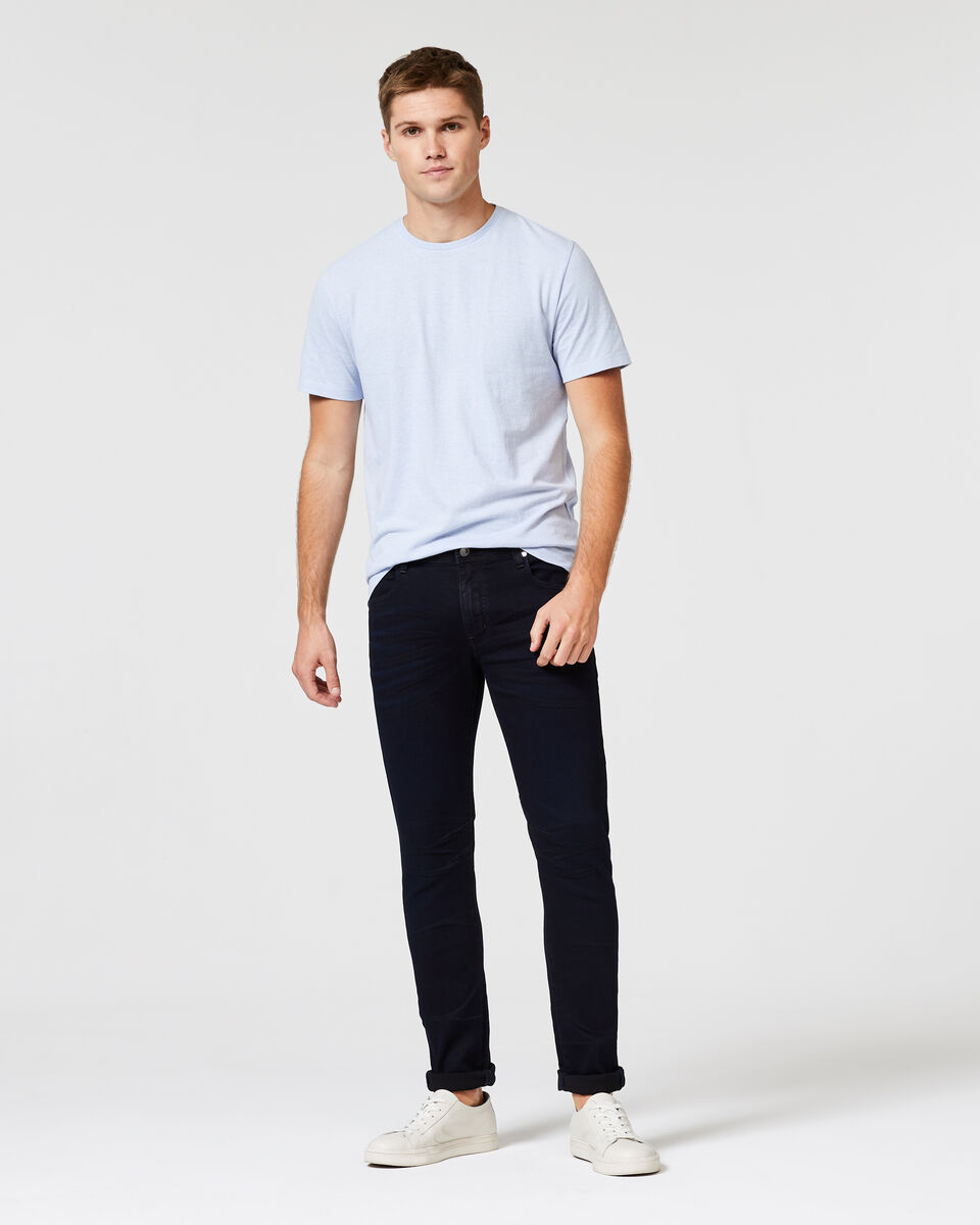 Slim Fit 5 Pocket Denim Jean, Dark Indigo, hi-res